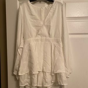 Goodnight Macaroon White Romper